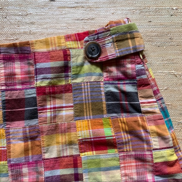 J.Crew Cotton Madras Two Pocket Mini Skirt - Picture 4 of 5